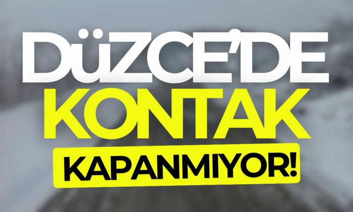 Düzce'de gece gündüz çalışılıyor! 