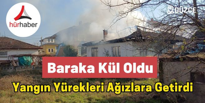 Düzce Azmimilli mahallesi yangın paniği 