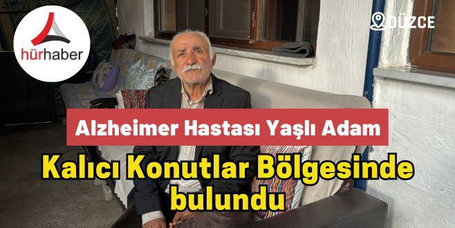 Alzheimer hastası yaşlı adam Kalıcı konutlar bölgesinde bulundu