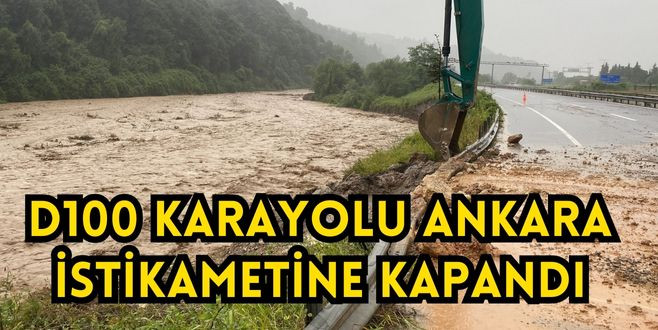 D100 karayolu Ankara istikametine kapandı