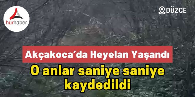 Akçakoca'da heyelandan son anda kurtuldular