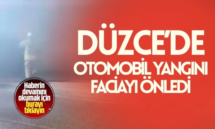 Park halindeki otomobil alev alev yandı