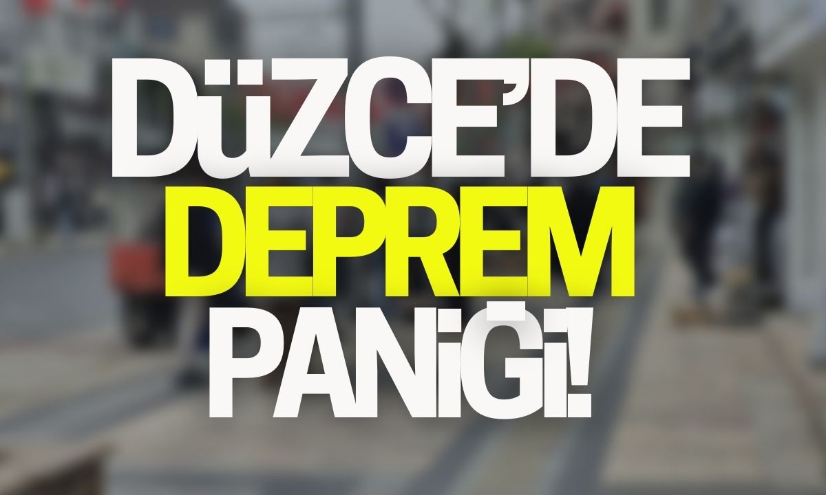 Düzce'de Deprem sonrası vatandaşlar sokaklara çıktı! 
