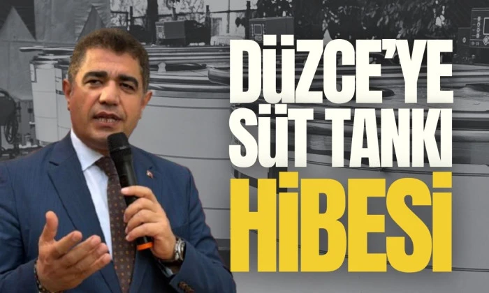 Düzce'de süt üreticilerine yüzde 100 hibe ile süt soğutma tankı desteği