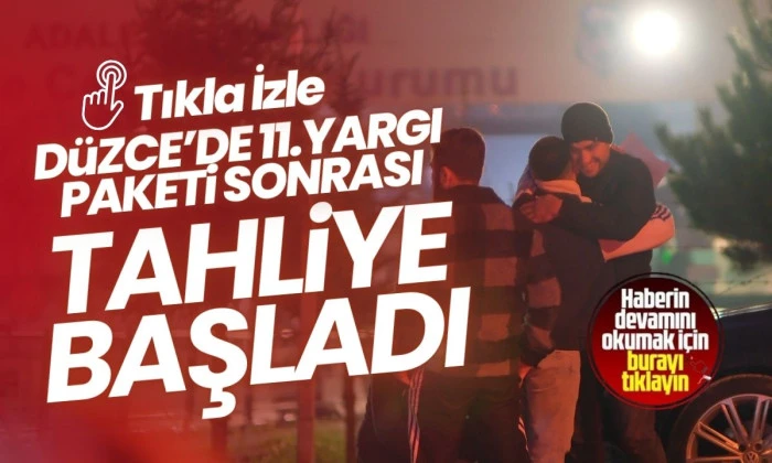 Cezaevlerinde tahliye sevinci yaşanıyor