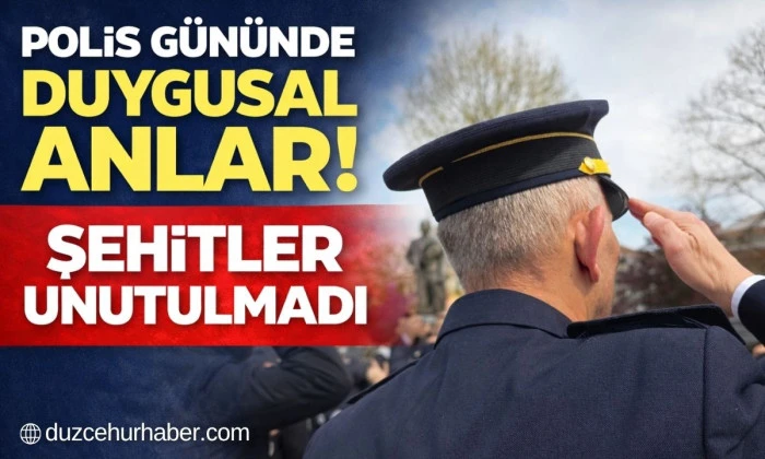 D&uuml;zce Polis G&uuml;n&uuml; Kutlandı: 10 Nisan T&ouml;reni ve Şehitlik Ziyareti