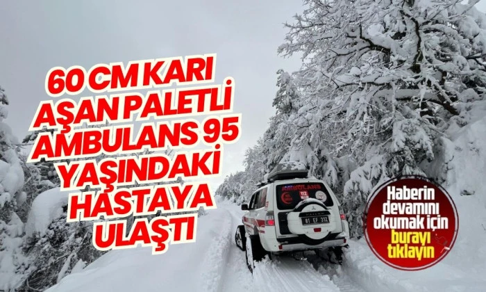 Düzce Yığılca Zorlu Karda Paletli Ambulans Başarısı