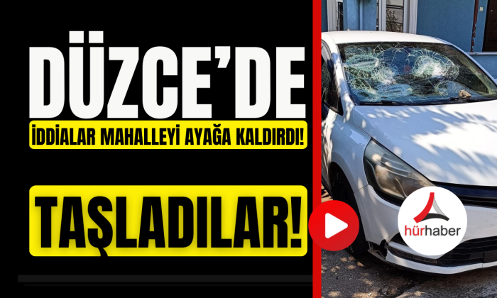 Evlerini ve arabalarını mahalle sakinleri taşa tuttu!