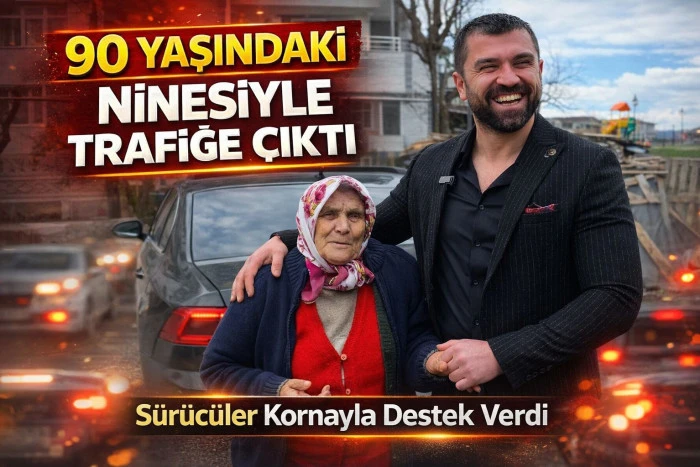 90 yaşındaki ninesiyle D&uuml;zce'yi dolaştı