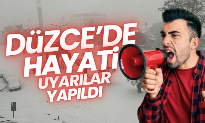 Düzce Belediyesi karla mücadelede teyakkuzda