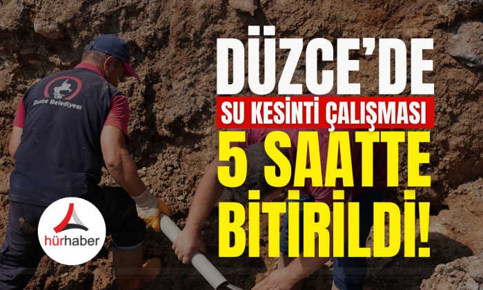 5 saatlik kesintinin ardından şebekeye su verildi!