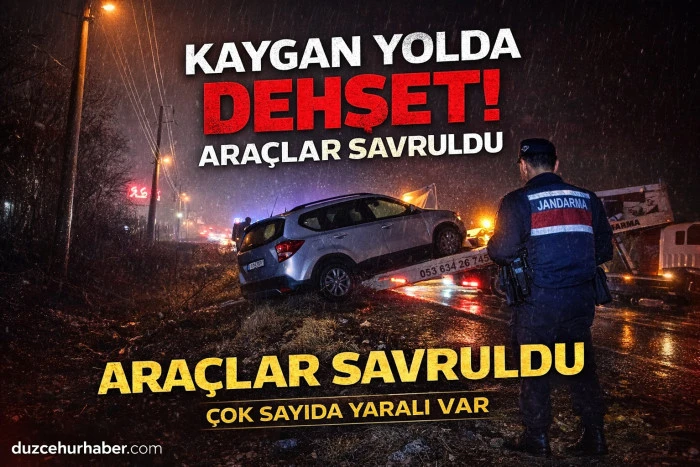 Aşırı yağış kazayı beraberinde getirdi: 6 kişi yaralandı..