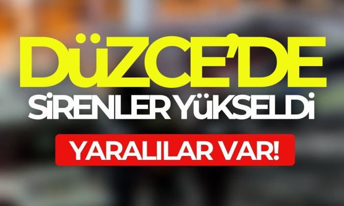Siren sesleriyle yankılandı!