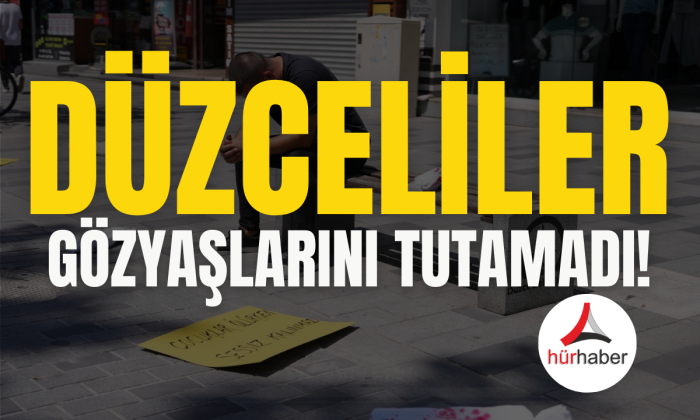 Filistin'de ölen bebeklere dikkat çekmek için yapılan eylemde Düzceliler gözyaşlarını tutamadı