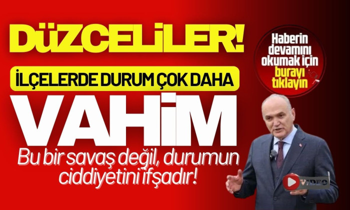 Bu bir savaş değil, durumun ciddiyetini ifşadır!