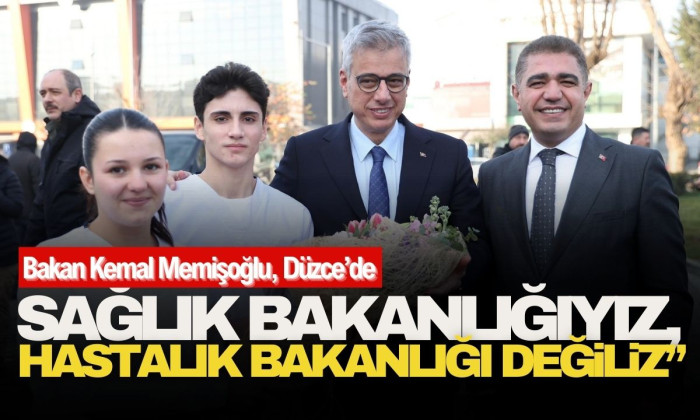 Bakan Memişoğlu Düzce için açıkladı: 