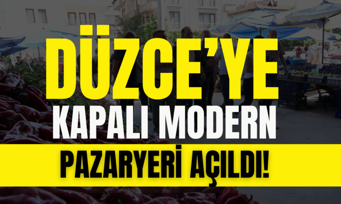 Hamidiye kapalı modern pazaryeri açıldı