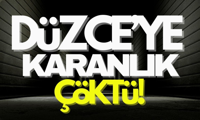 Düzce'de göz gözü görmüyor