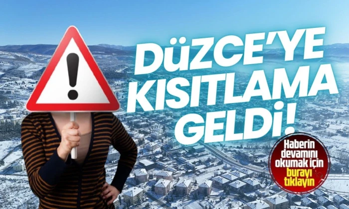 Düzce'de araçlara kapatıldı