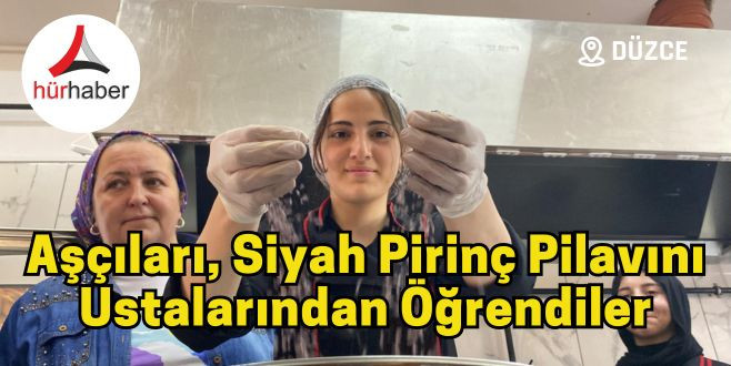 Geleceğin aşçıları siyah pirinç pilavını öğrendi