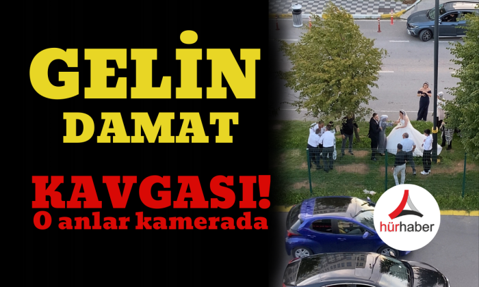 Gelin ve damat kavganın ortasında kaldı!