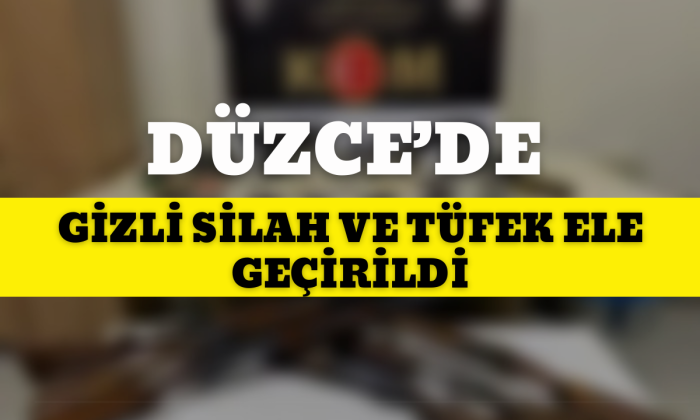 Özel bölmelere gizli silah ve tüfek ele geçirildi