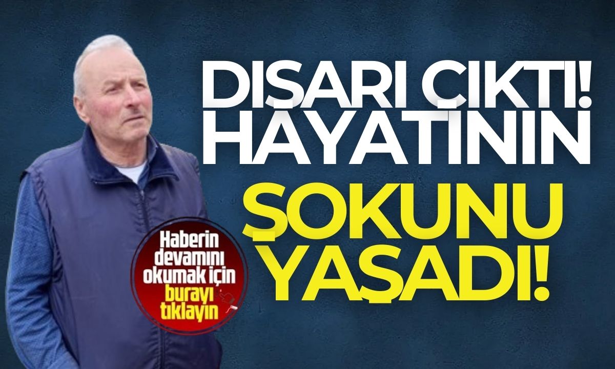 Sesi duyarak dışarı çıktı, gördüğü manzara karşısında şok oldu! 