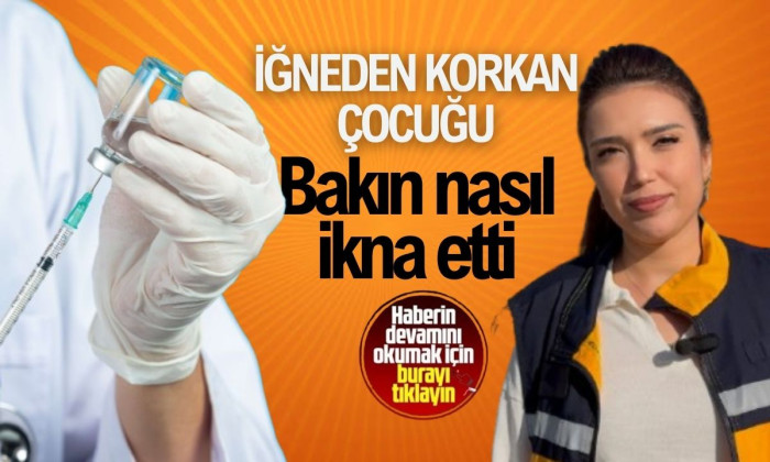  Çocuğu ikna ederek damar yolu açan sağlıkçının görüntüleri, sosyal medyada kısa sürede viral oldu!