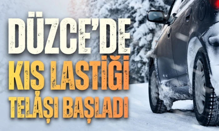 Düzce'de Kış Lastiği Servis Kuyrukları
