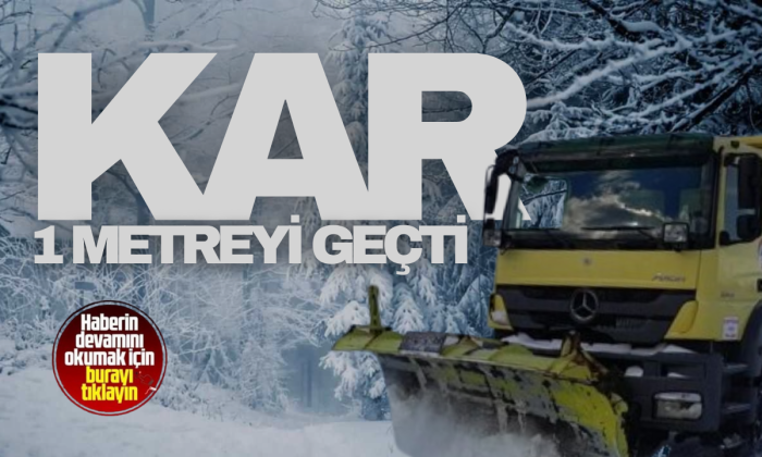 Düzce'nin yaylalarında kar 1 metreyi geçti