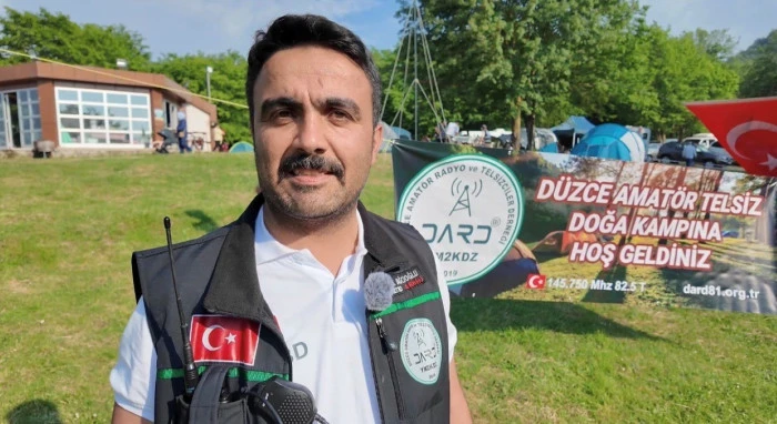 T&uuml;rkiye&rsquo;nin D&ouml;rt Bir Yanından Geldiler! Kaynaşlı&rsquo;da Telsiz Kampı Heyecanı