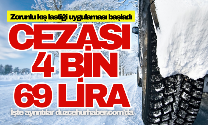 Kış lastiği uygulamasında ilk cezalar yazıldı