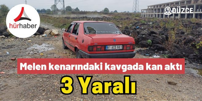 Melen kenarındaki kavgada kan aktı