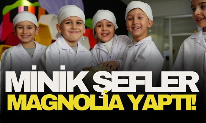Minik şefler bal kabağından magnolia yaptı!