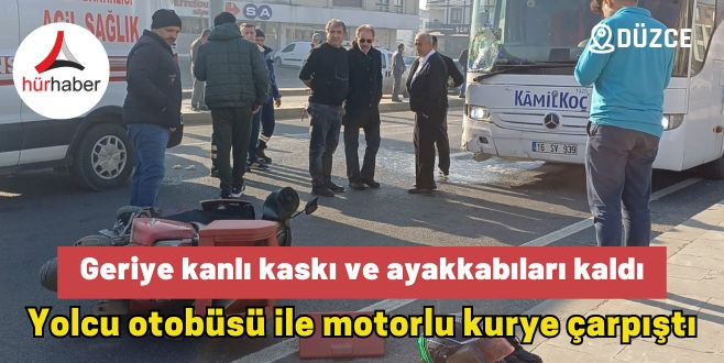 Motorlu kurye ağır yaralandı