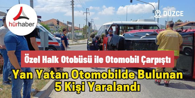 Olimpiyat Işıklarında kaza 5 kişi yaralandı
