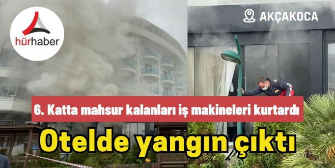 Oteldeki yangında 3 kişi hastanelik oldu