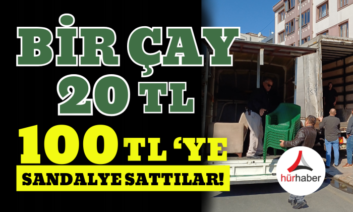 Ucuz sandalyeler kapış kapış gitti!