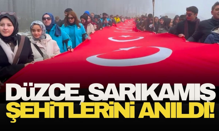 Düzce, Sarıkamış şehitlerini andı!