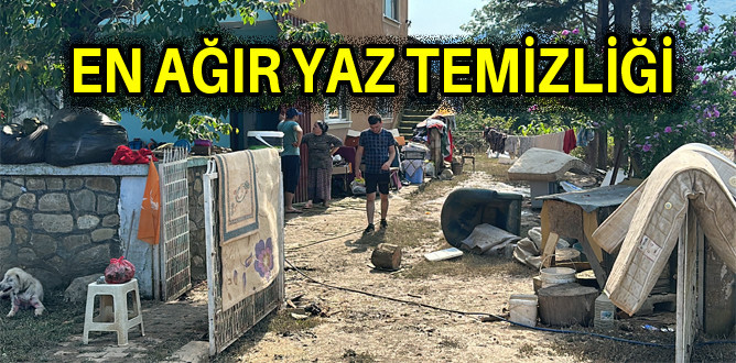 Sel Sonrası Temizlik Başladı 