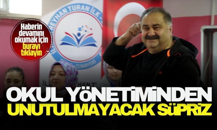 Öğrencilere okul yönetiminden unutamayacakları sürpriz