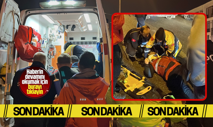 Motosikleti ile savrulan kurye yaralandı