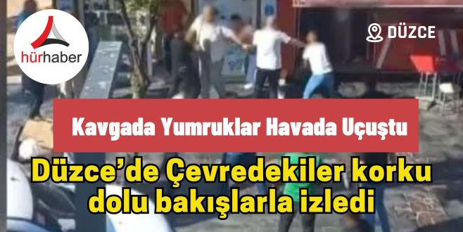 iki grup arasındaki kavgada yumruklar havada uçuştu