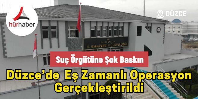 Suç örgütüne şok baskın