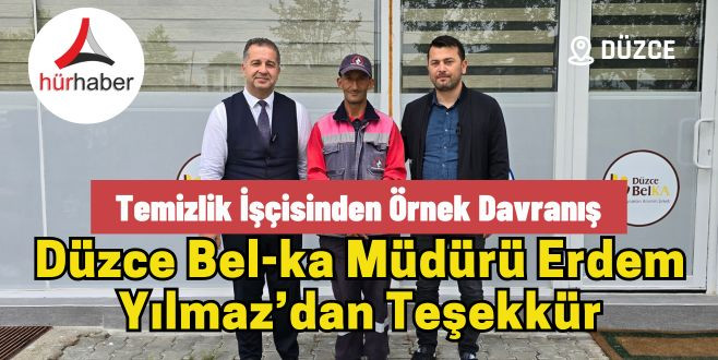 Temizlik işçisinden örnek davranış