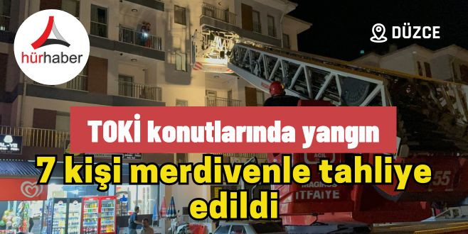 Beyciler TOKİ'de yangın 