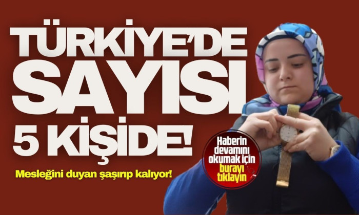 Türkiye'de sadece 5 kişiler, mesleğini duyan şaşırıp kalıyor! 
