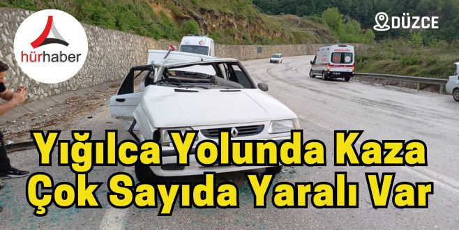 Yığılca Yolunda Kaza Çok Sayıda Yaralı Var