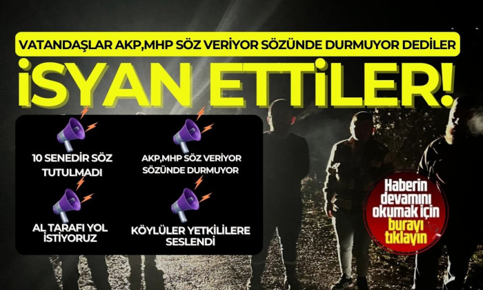 Köylerin sorunları bitmiyor! Vatandaşlar isyan etti.. 