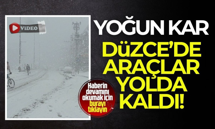 Düzce'de yoğun kar yağışı
